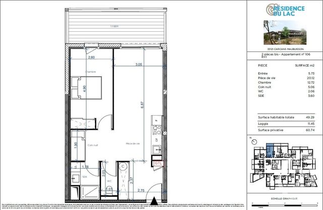 Appartement T2 à vendre - 2 pièces - 49.29 m2 - CARCANS - 33 - AQUITAINE - Century 21 Agence Biran Appartement T2 à vendre - 2 pièces - 49.29 m2 - CARCANS - 33 - AQUITAINE - Century 21 Agence Biran