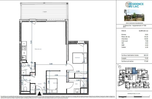 Appartement T2 à vendre - 2 pièces - 66.4 m2 - CARCANS - 33 - AQUITAINE - Century 21 Agence Biran Appartement T2 à vendre - 2 pièces - 66.4 m2 - CARCANS - 33 - AQUITAINE - Century 21 Agence Biran