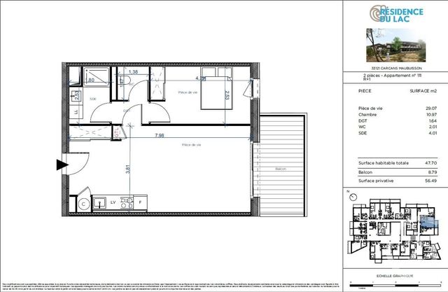 Appartement T2 à vendre - 2 pièces - 47.7 m2 - CARCANS - 33 - AQUITAINE - Century 21 Agence Biran Appartement T2 à vendre - 2 pièces - 47.7 m2 - CARCANS - 33 - AQUITAINE - Century 21 Agence Biran