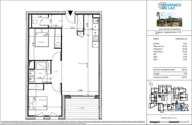 Appartement T3 à vendre - 3 pièces - 62.84 m2 - CARCANS - 33 - AQUITAINE - Century 21 Agence Biran Appartement T3 à vendre - 3 pièces - 62.84 m2 - CARCANS - 33 - AQUITAINE - Century 21 Agence Biran