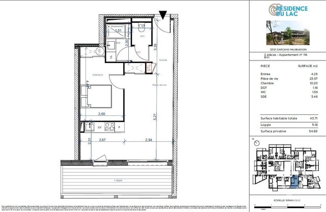 Appartement T2 à vendre - 2 pièces - 43.71 m2 - CARCANS - 33 - AQUITAINE - Century 21 Agence Biran Appartement T2 à vendre - 2 pièces - 43.71 m2 - CARCANS - 33 - AQUITAINE - Century 21 Agence Biran