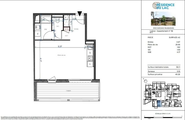 Appartement T1 à vendre - 1 pièce - 38.11 m2 - CARCANS - 33 - AQUITAINE - Century 21 Agence Biran Appartement T1 à vendre - 1 pièce - 38.11 m2 - CARCANS - 33 - AQUITAINE - Century 21 Agence Biran