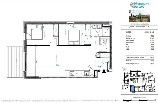 Appartement T3 à vendre - 3 pièces - 63.32 m2 - CARCANS - 33 - AQUITAINE - Century 21 Agence Biran Appartement T3 à vendre - 3 pièces - 63.32 m2 - CARCANS - 33 - AQUITAINE - Century 21 Agence Biran