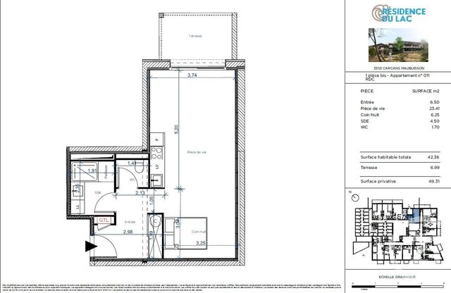 Appartement à vendre - 2 pièces - 42.36 m2 - CARCANS - 33 - AQUITAINE - Century 21 Agence Biran Appartement à vendre - 2 pièces - 42.36 m2 - CARCANS - 33 - AQUITAINE - Century 21 Agence Biran