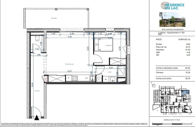 Appartement T2 à vendre - 2 pièces - 49.93 m2 - CARCANS - 33 - AQUITAINE - Century 21 Agence Biran Appartement T2 à vendre - 2 pièces - 49.93 m2 - CARCANS - 33 - AQUITAINE - Century 21 Agence Biran