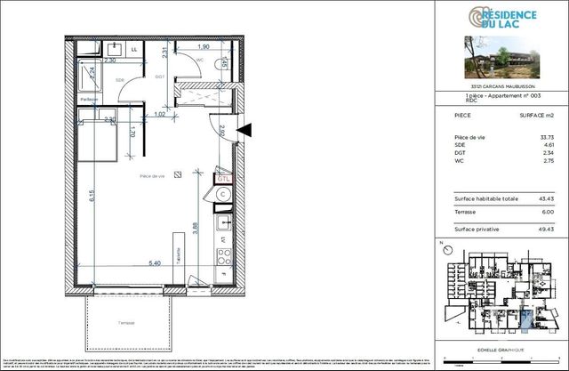 Appartement T1 à vendre - 1 pièce - 43.43 m2 - CARCANS - 33 - AQUITAINE - Century 21 Agence Biran Appartement T1 à vendre - 1 pièce - 43.43 m2 - CARCANS - 33 - AQUITAINE - Century 21 Agence Biran