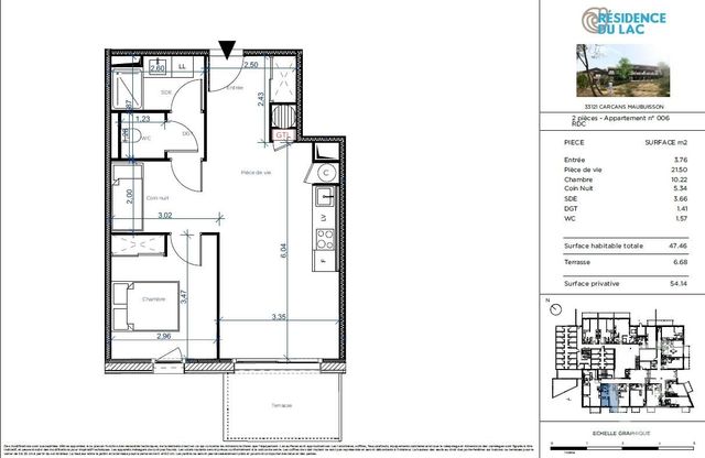 Appartement T2 à vendre - 2 pièces - 47.46 m2 - CARCANS - 33 - AQUITAINE - Century 21 Agence Biran Appartement T2 à vendre - 2 pièces - 47.46 m2 - CARCANS - 33 - AQUITAINE - Century 21 Agence Biran