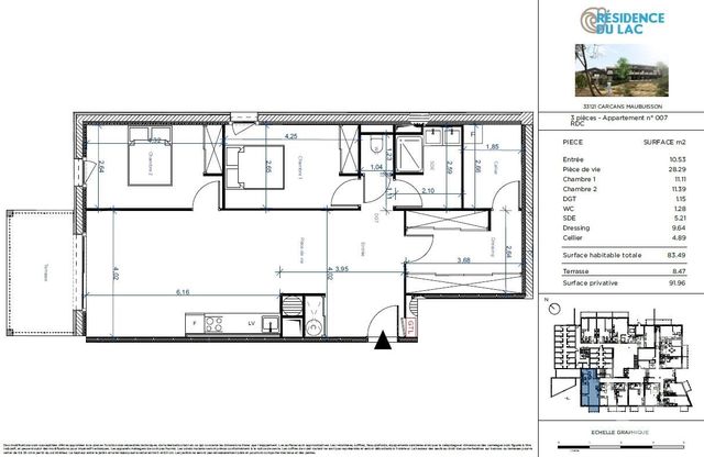 Appartement T3 à vendre - 3 pièces - 83.49 m2 - CARCANS - 33 - AQUITAINE - Century 21 Agence Biran Appartement T3 à vendre - 3 pièces - 83.49 m2 - CARCANS - 33 - AQUITAINE - Century 21 Agence Biran