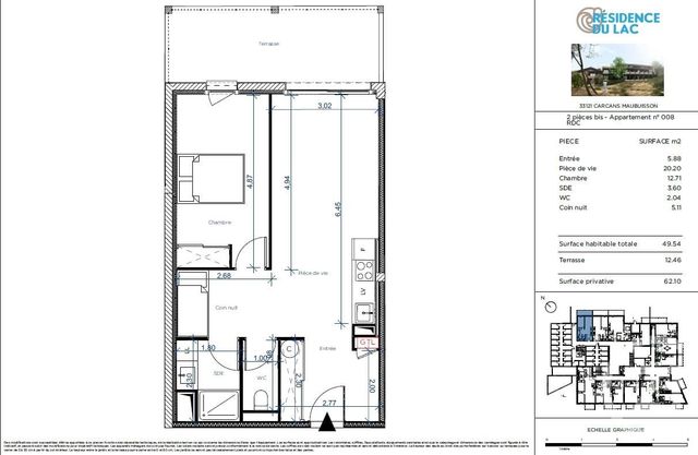 Appartement T2 à vendre - 2 pièces - 49.54 m2 - CARCANS - 33 - AQUITAINE - Century 21 Agence Biran Appartement T2 à vendre - 2 pièces - 49.54 m2 - CARCANS - 33 - AQUITAINE - Century 21 Agence Biran